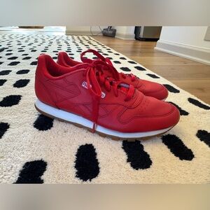 Reebok classic leather sneakers Bold Red Athletic Shoes 7